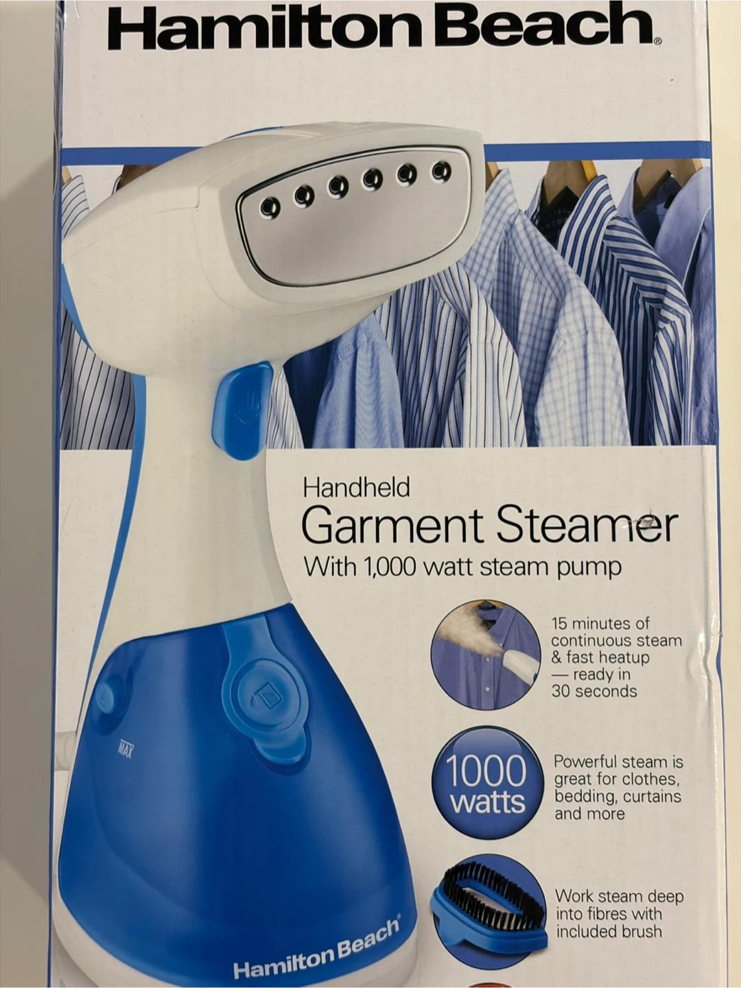 Hamilton Beach Handheld Garment Steamer