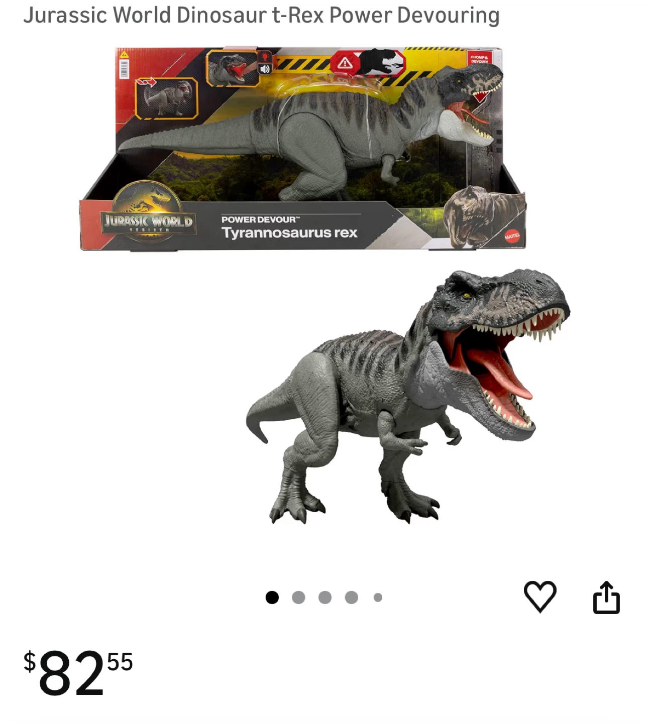 Jurassic World Power Devour Tyrannosaurus Rex Toy