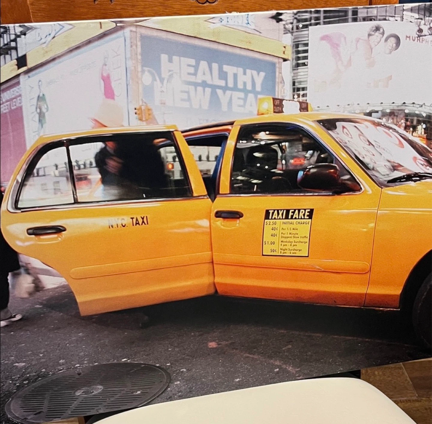 New York City Taxi Scene Canvas Print - photo 4