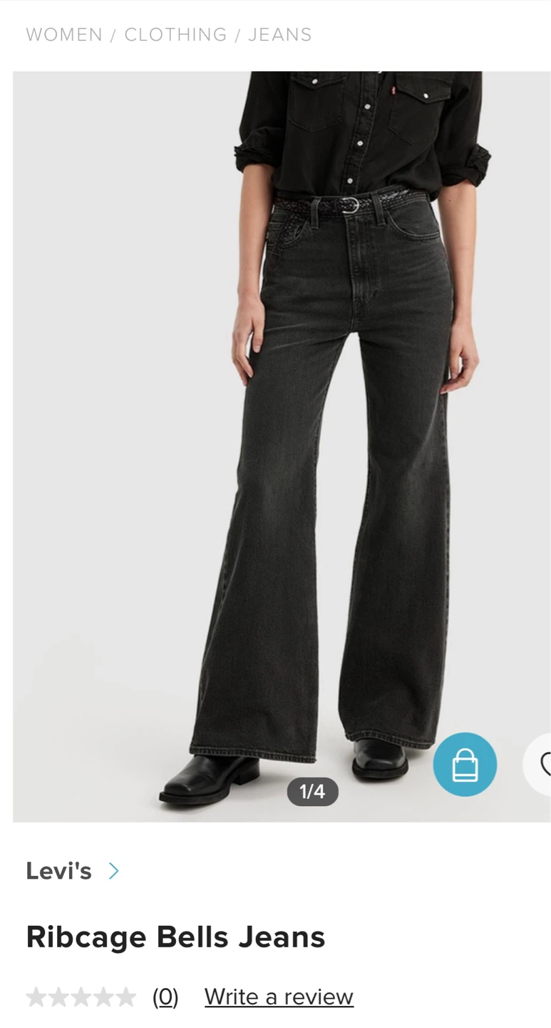 Levi's Ribcage Bell Jeans - Size 32 Brand New - photo 2