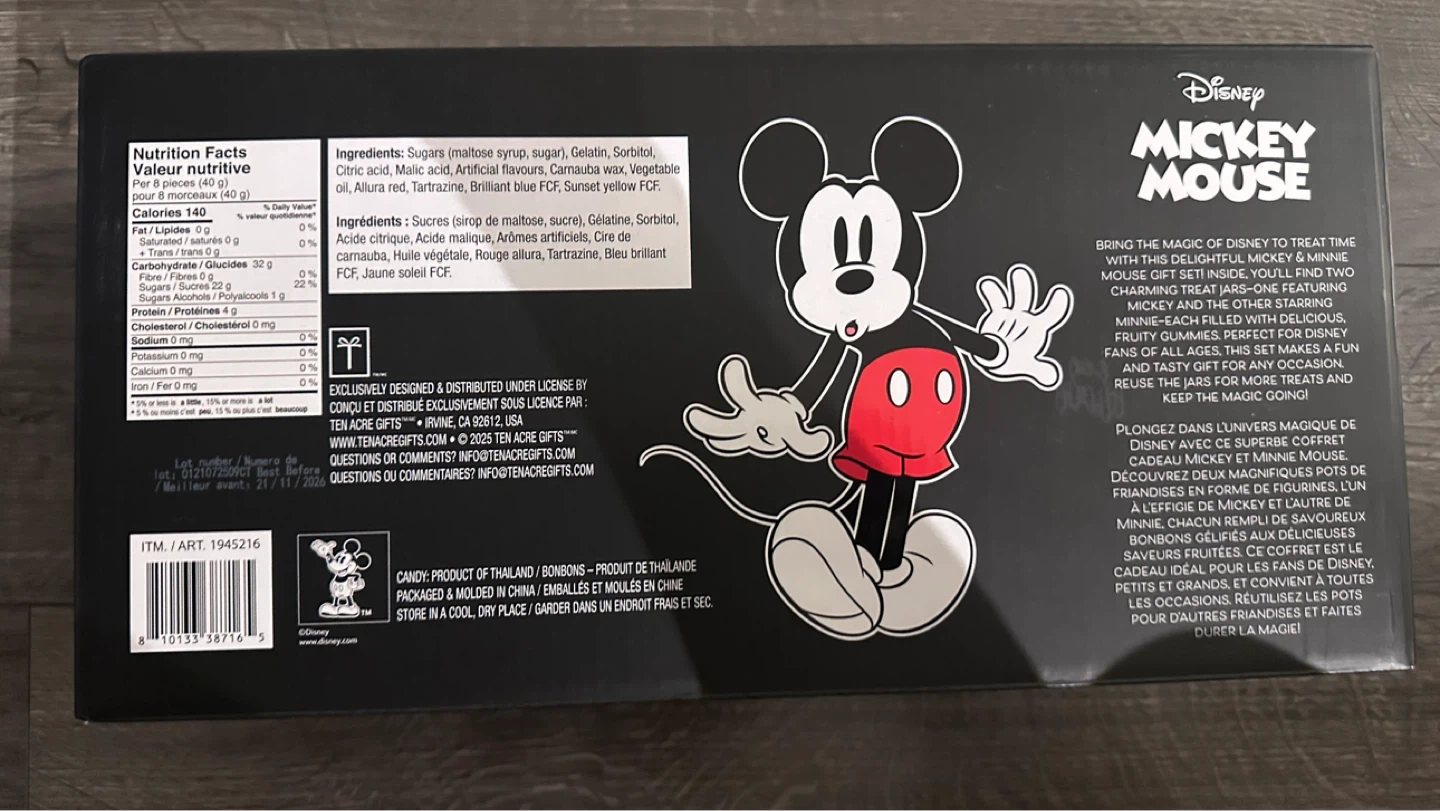 Disney Mickey & Minnie Mouse Figural Treat Jars with Gummies - photo 2