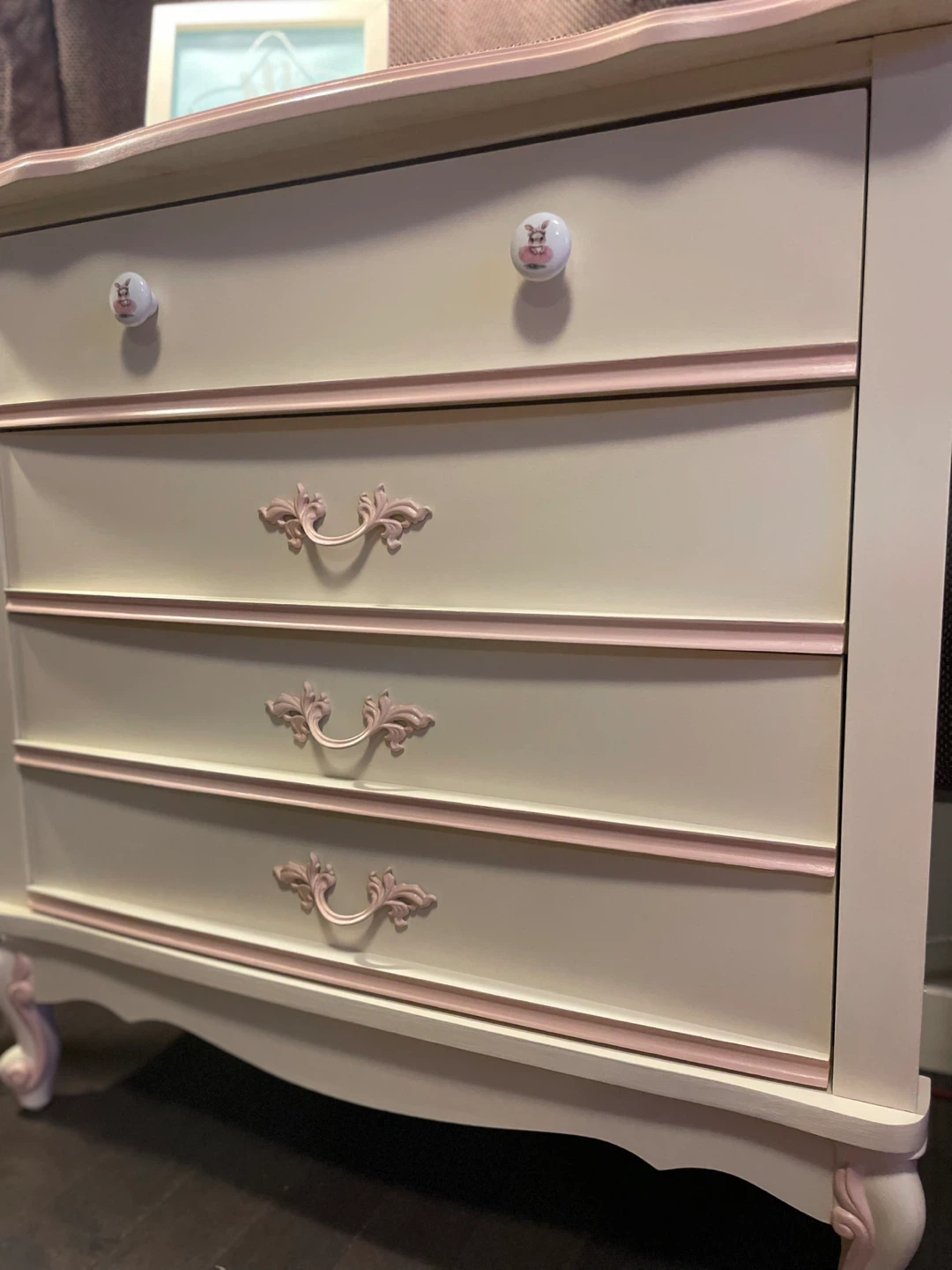 Repaired and Refinished Kids Dresser & Nightstand Set - photo 4