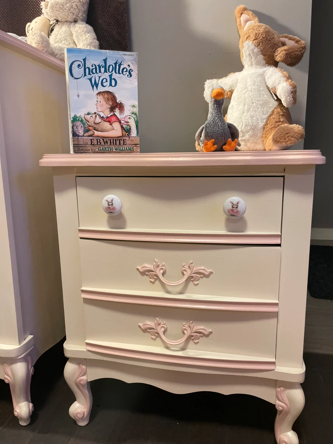 Repaired and Refinished Kids Dresser & Nightstand Set - photo 3