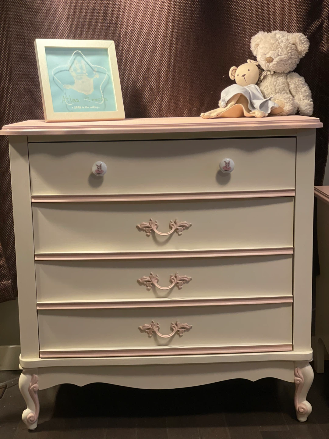Repaired and Refinished Kids Dresser & Nightstand Set - photo 2