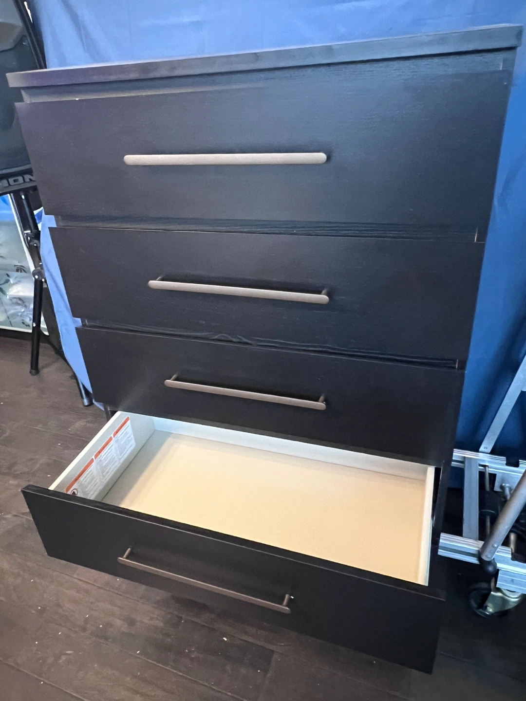 IKEA Black 4-Drawer Dresser (1 or 2) - photo 3