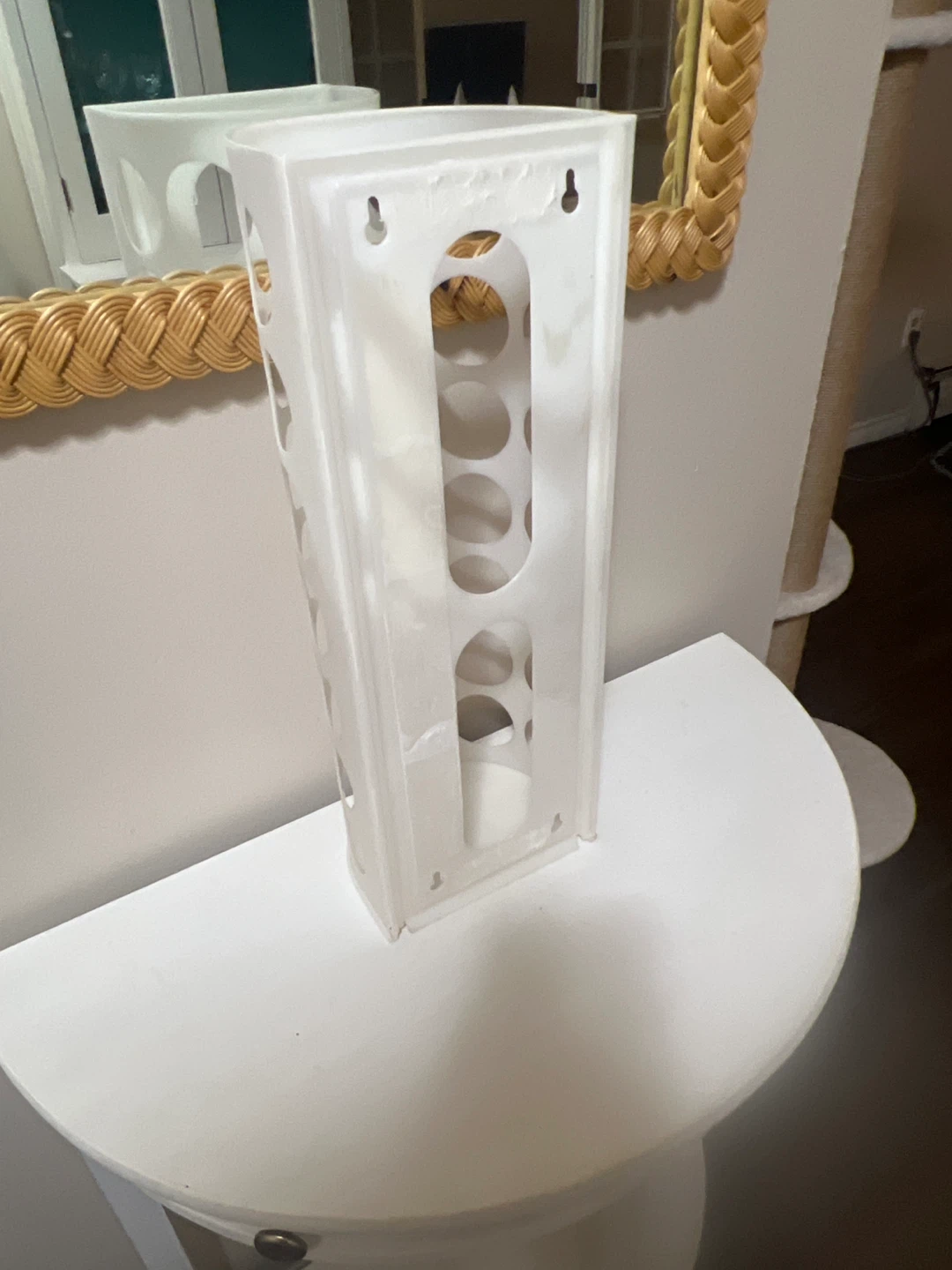 White Plastic Bag Dispenser Holder - photo 2