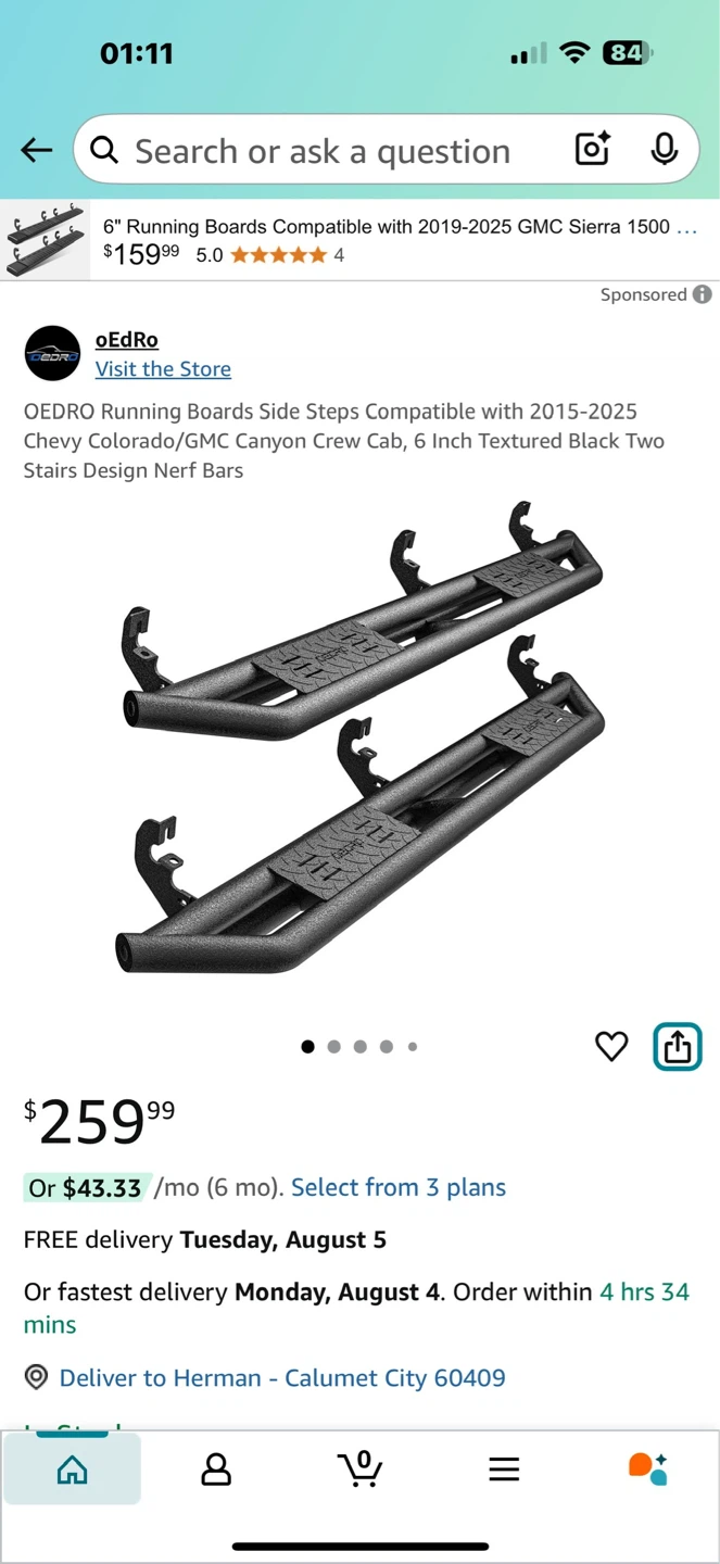 Steps for 2015-2025 Chevy Colorado/GMC Canyon Crew Cab - photo 2