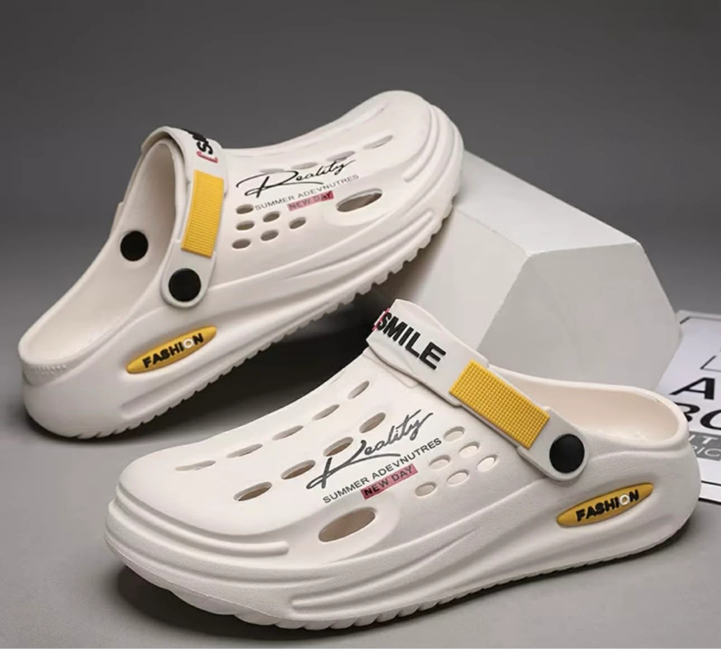 White "Reality" Clogs for Men & Women