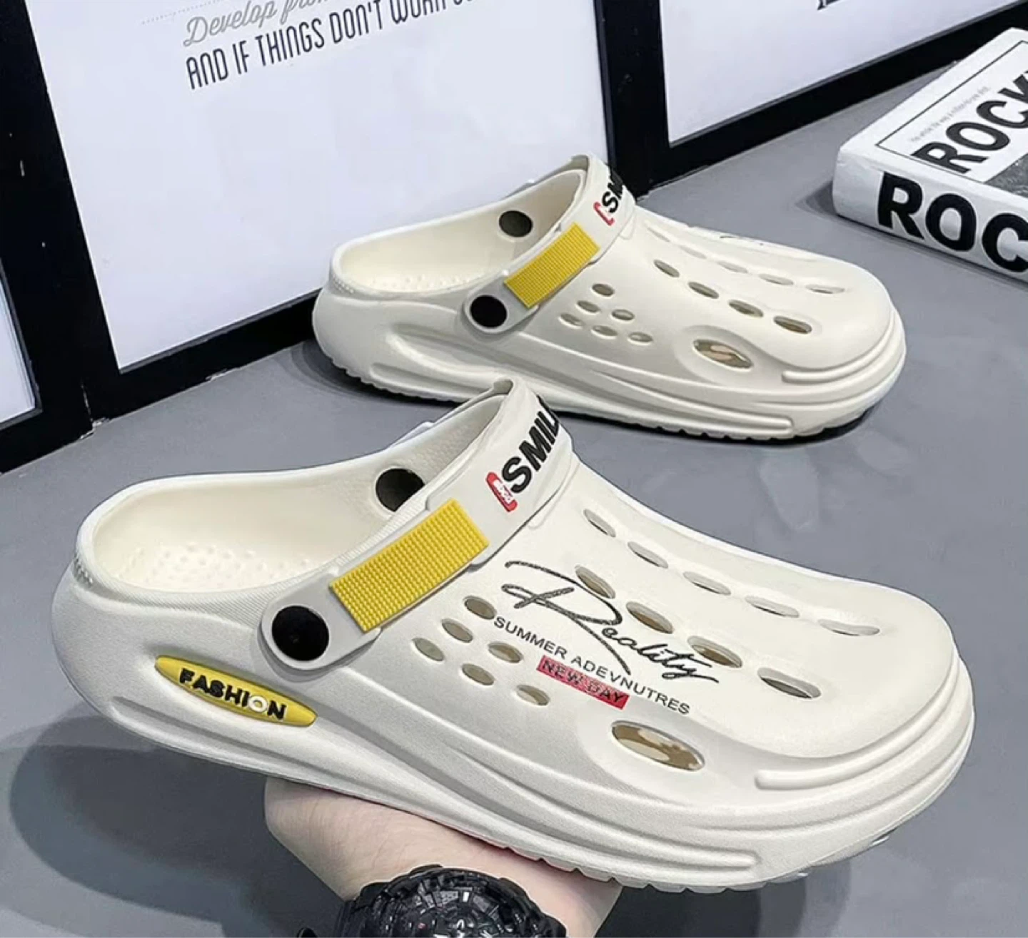 White "Reality" Clogs for Men & Women - photo 3