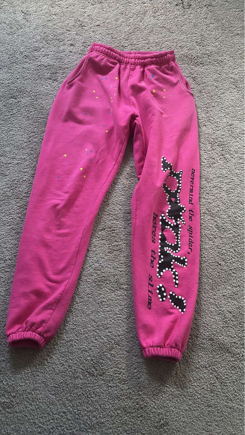 SP5DER Pink Sweatpants Size S