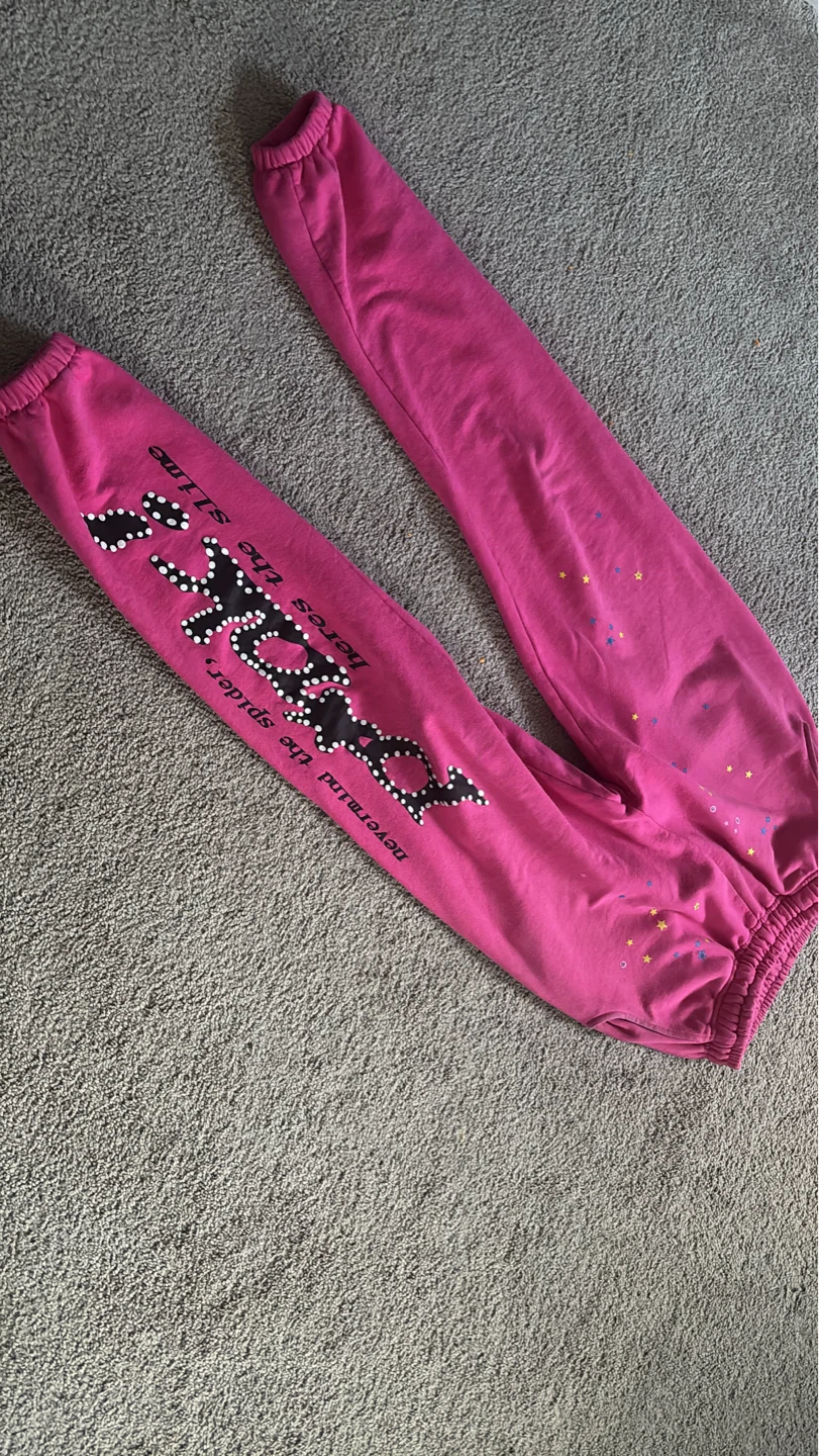 SP5DER Pink Sweatpants Size S - photo 2