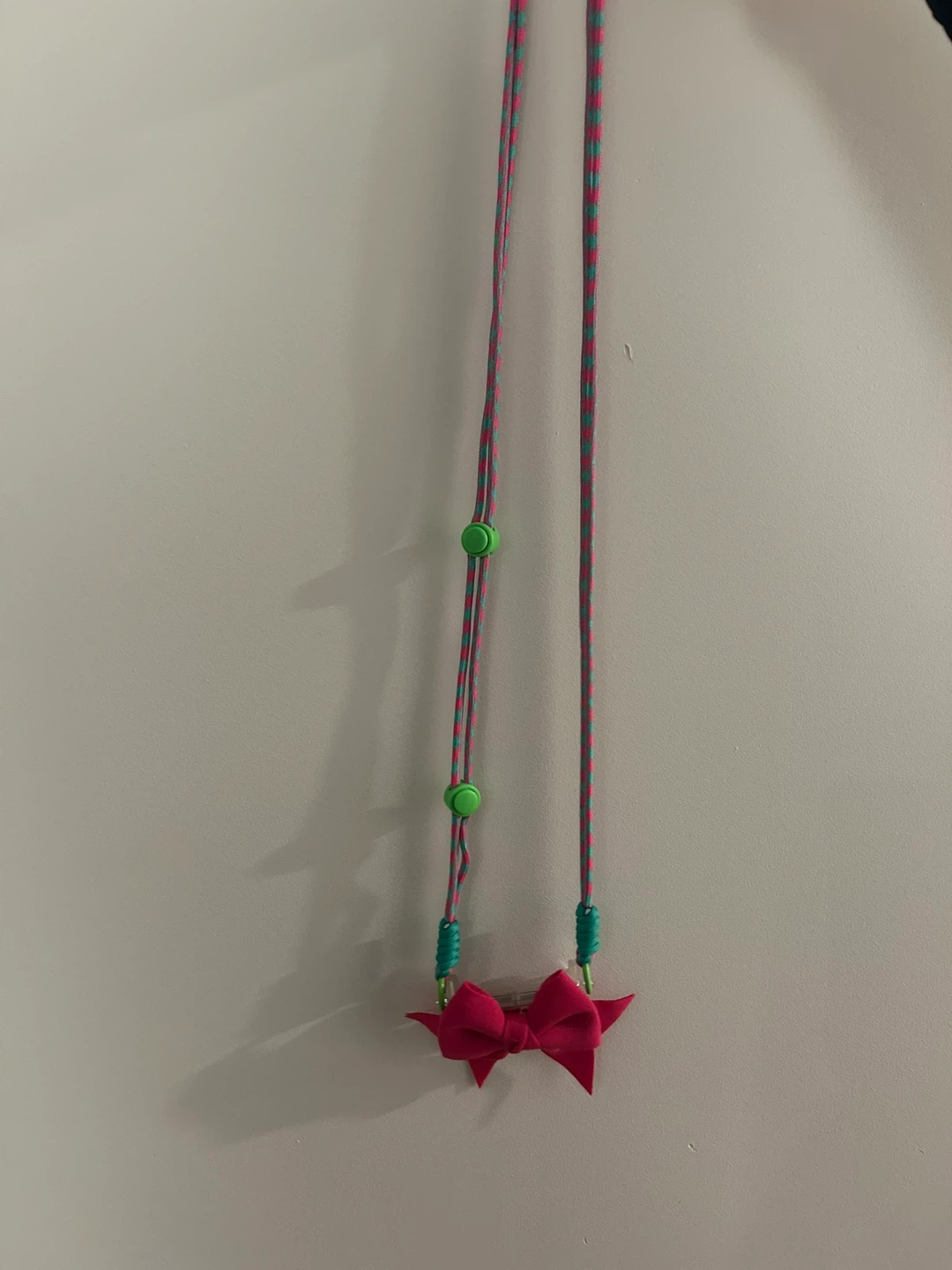 Phone Lanyard with Pink Bow Charm - photo 2