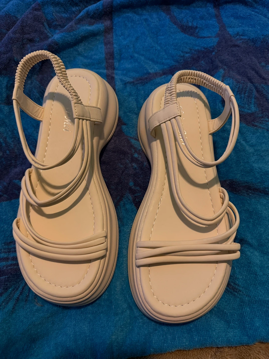 Beige Slingback Sandals Size 42 10.5
