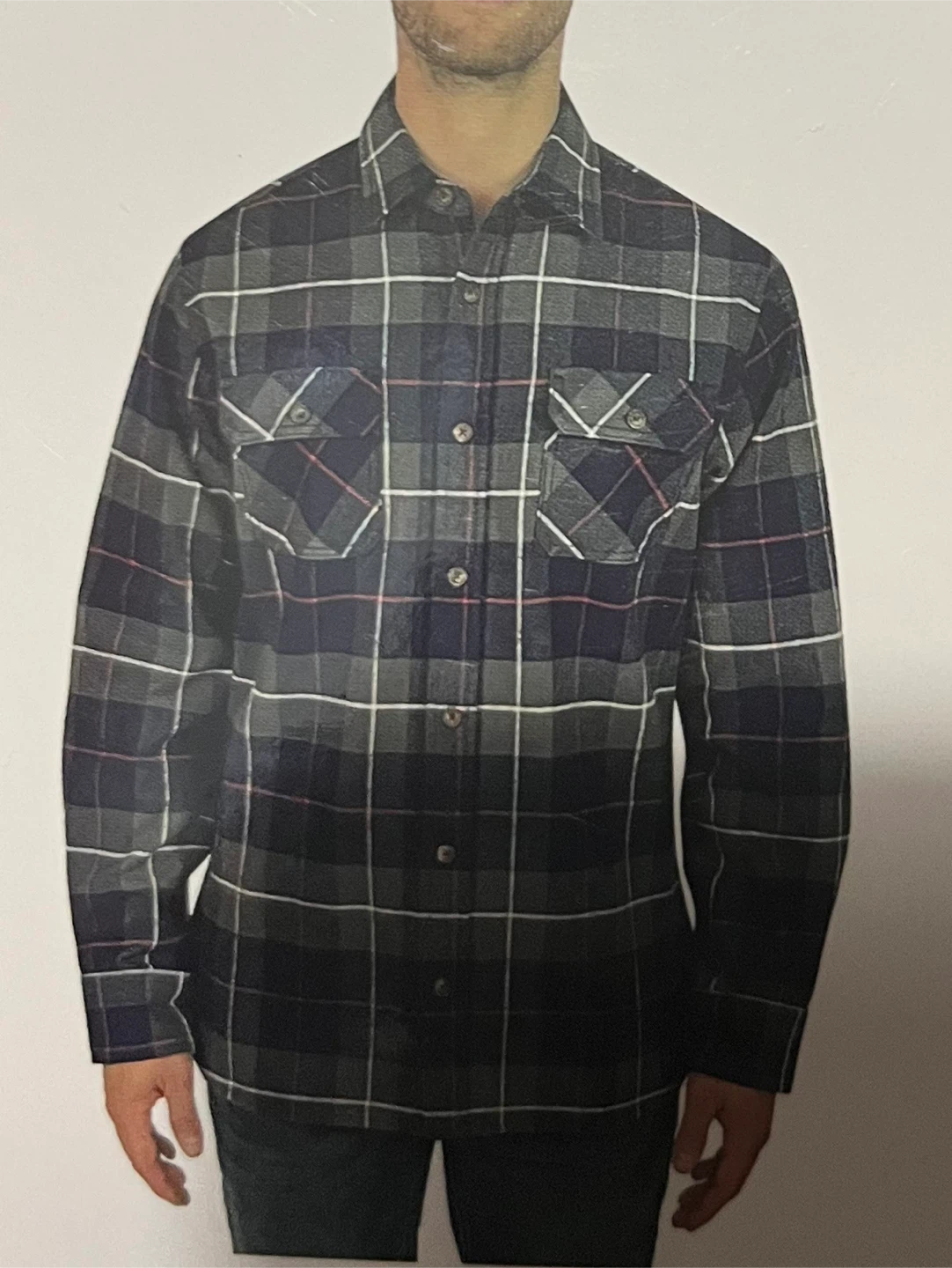 Jacks Men's Plaid Flannel Shirt  - S/P
