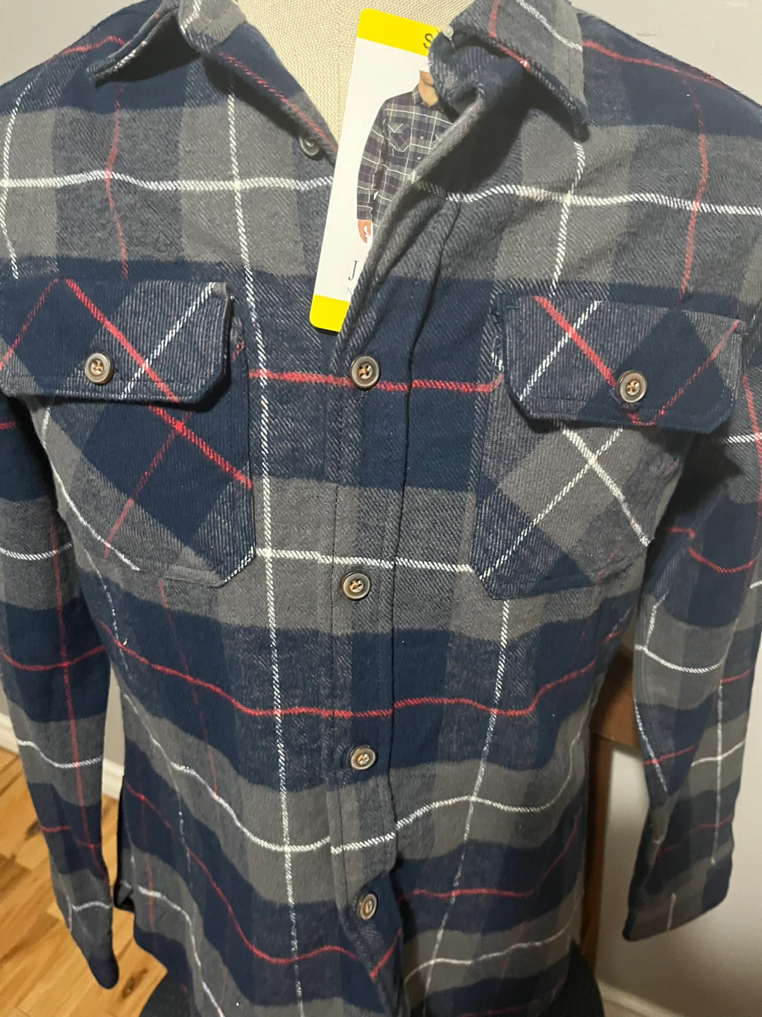 Jacks Men's Plaid Flannel Shirt  - S/P - photo 4