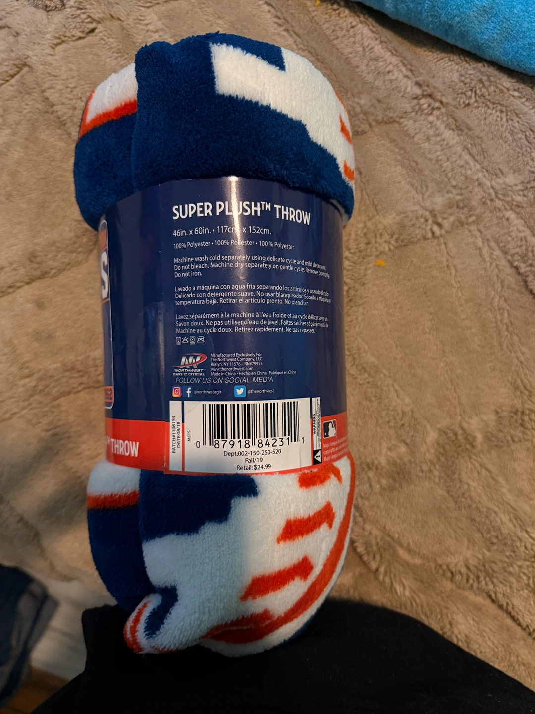 New York Mets Super Plush Throw Blanket - photo 2