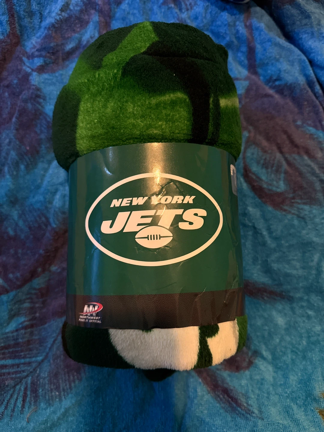 New York Jets Super Plush Throw Blanket 46" x 60" - photo 2