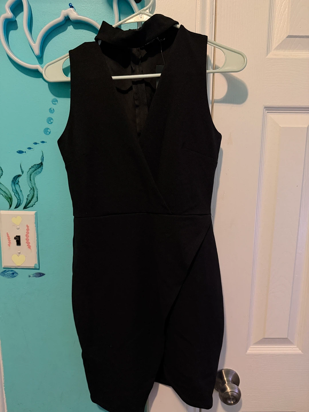 Fashion Nova Black Mini Dress - Size L