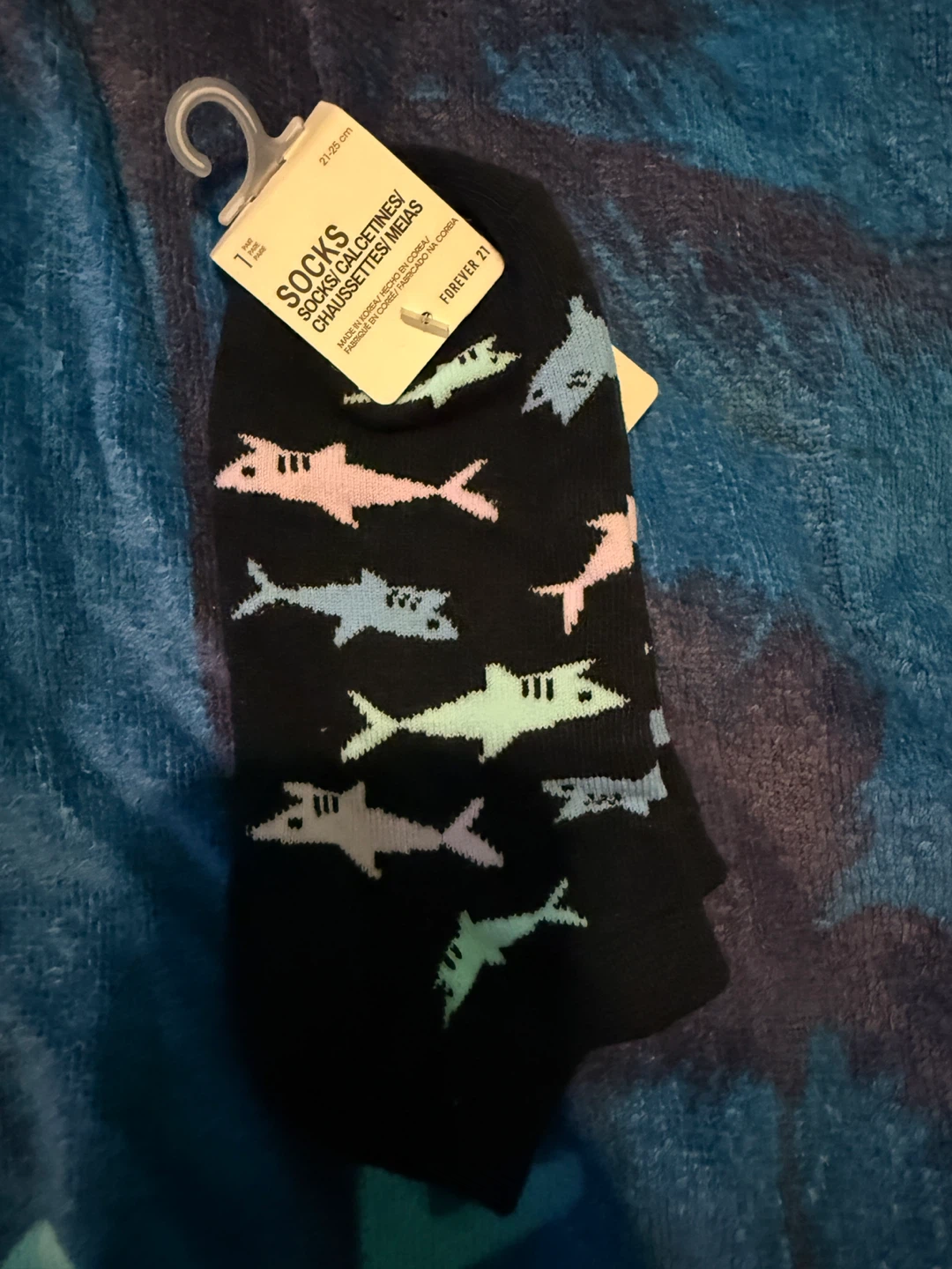 Forever 21 Shark Print Ankle Socks