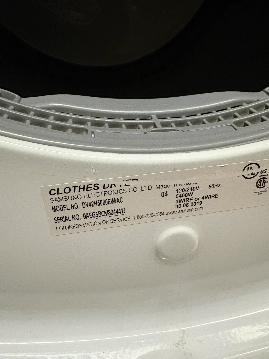 Samsung Electric Dryer - photo 3