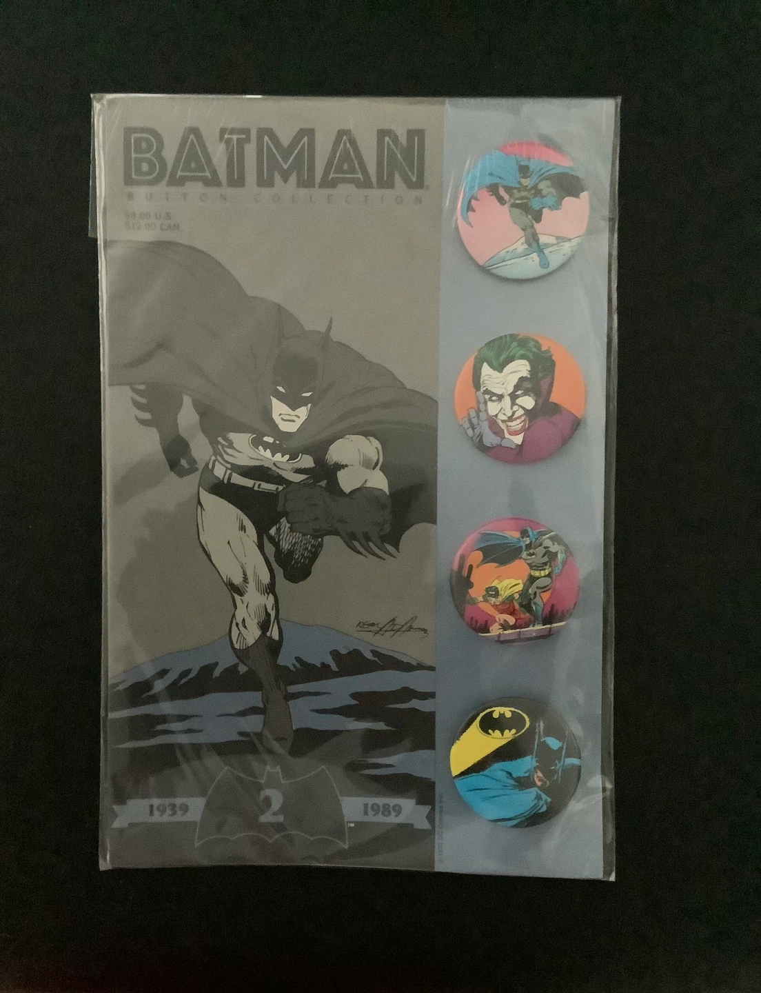 Batman Button Collection Set 1989.  Sealed and bagged. - photo 2