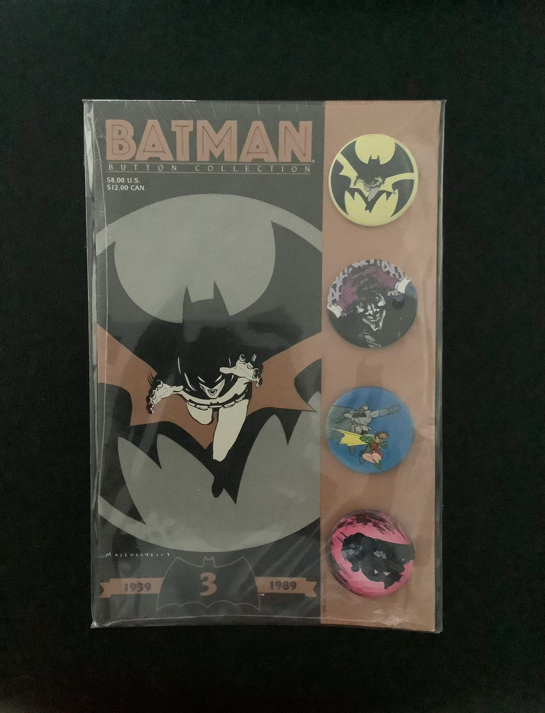 Batman Button Collection Set 1989.  Sealed and bagged. - photo 3