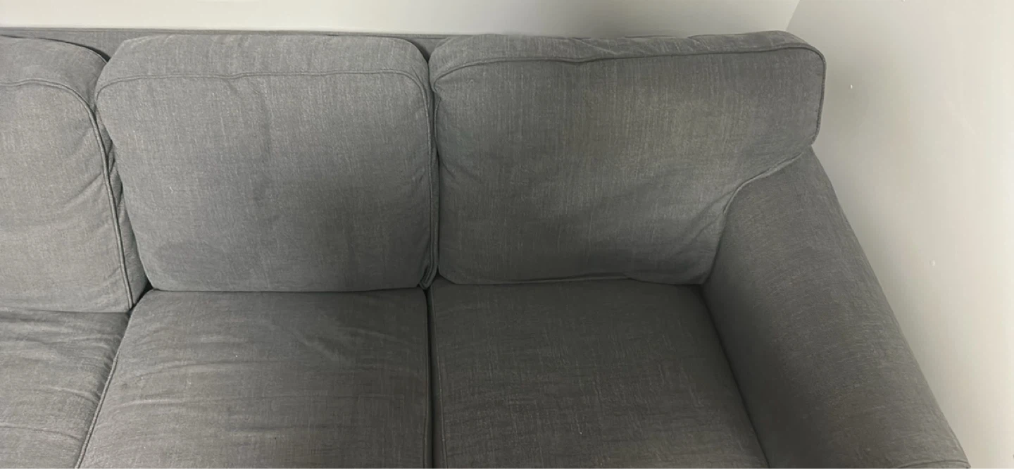 Grey 3-Seater Sofa - photo 2