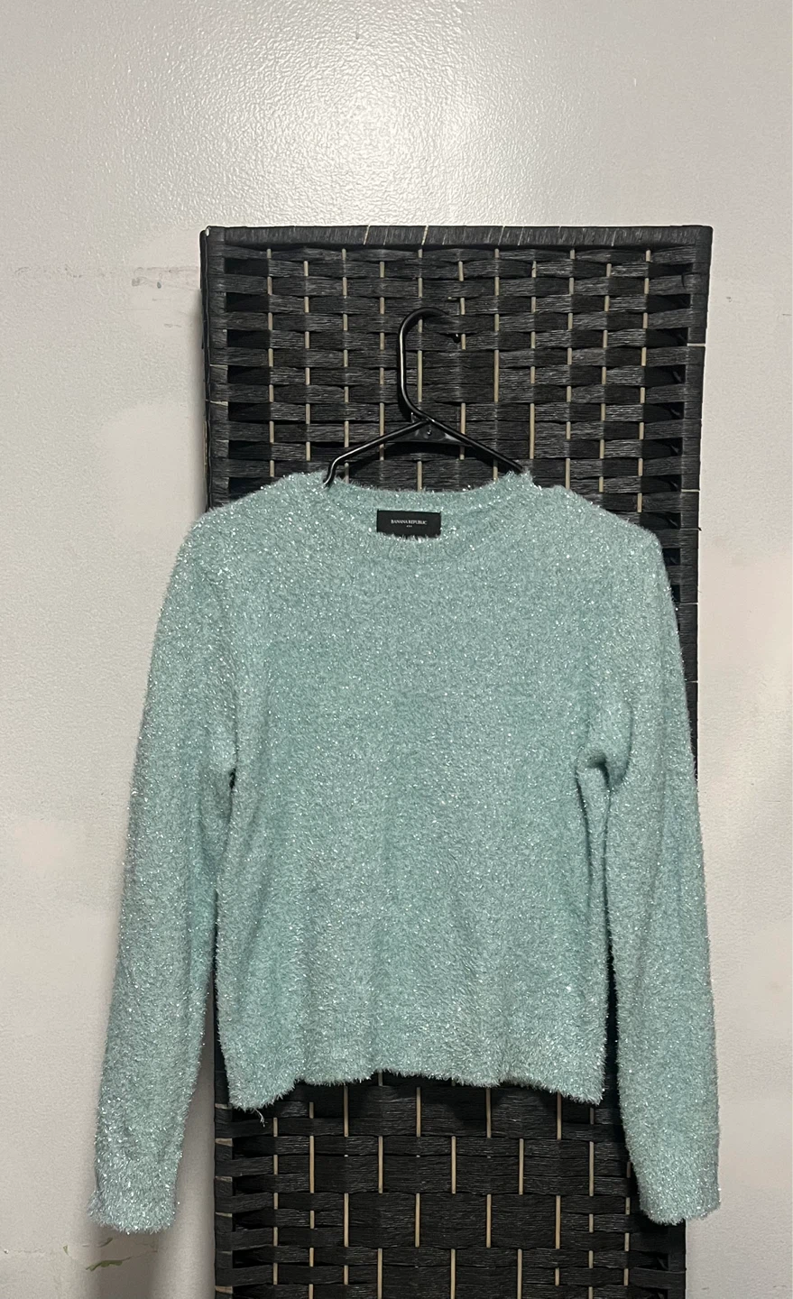 Banana Republic Light Blue Sparkle Knit Sweater