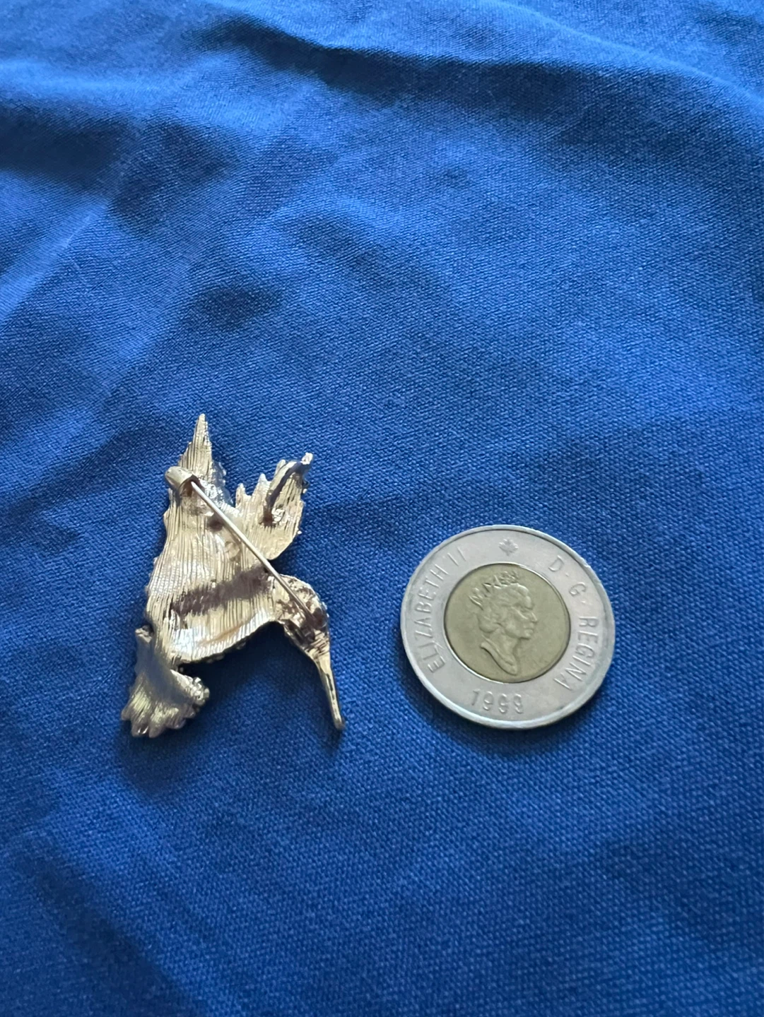 Hummingbird Brooch with Rhinestones - photo 3