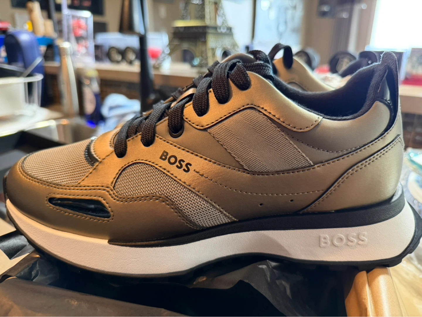 BOSS Gold Jonah Runn Mxmt Sneakers