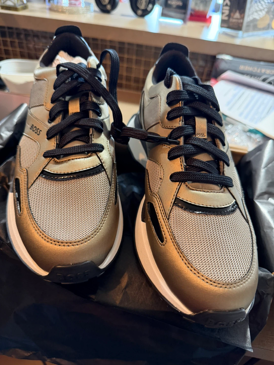 BOSS Gold Jonah Runn Mxmt Sneakers - photo 3