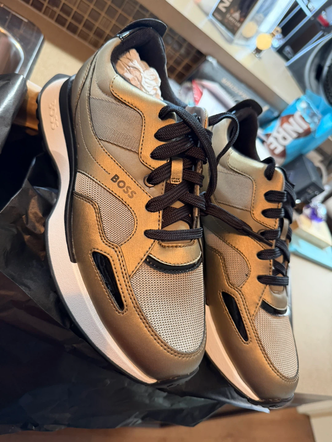 BOSS Gold Jonah Runn Mxmt Sneakers - photo 2