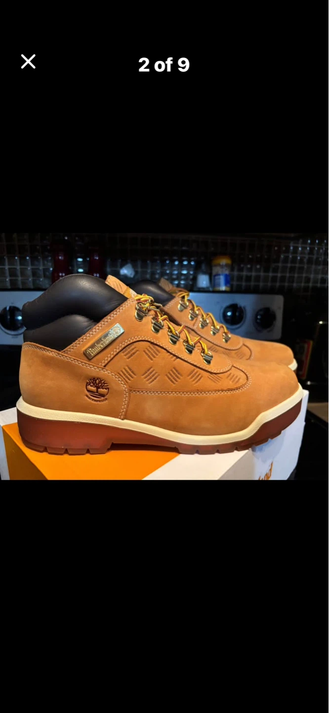 Timberland Boots Tan Suede Mid-Top Lace-Up