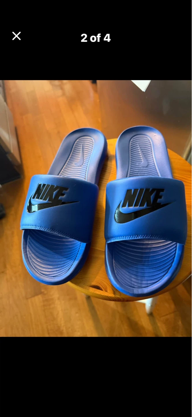 Nike Blue Slides Sandals