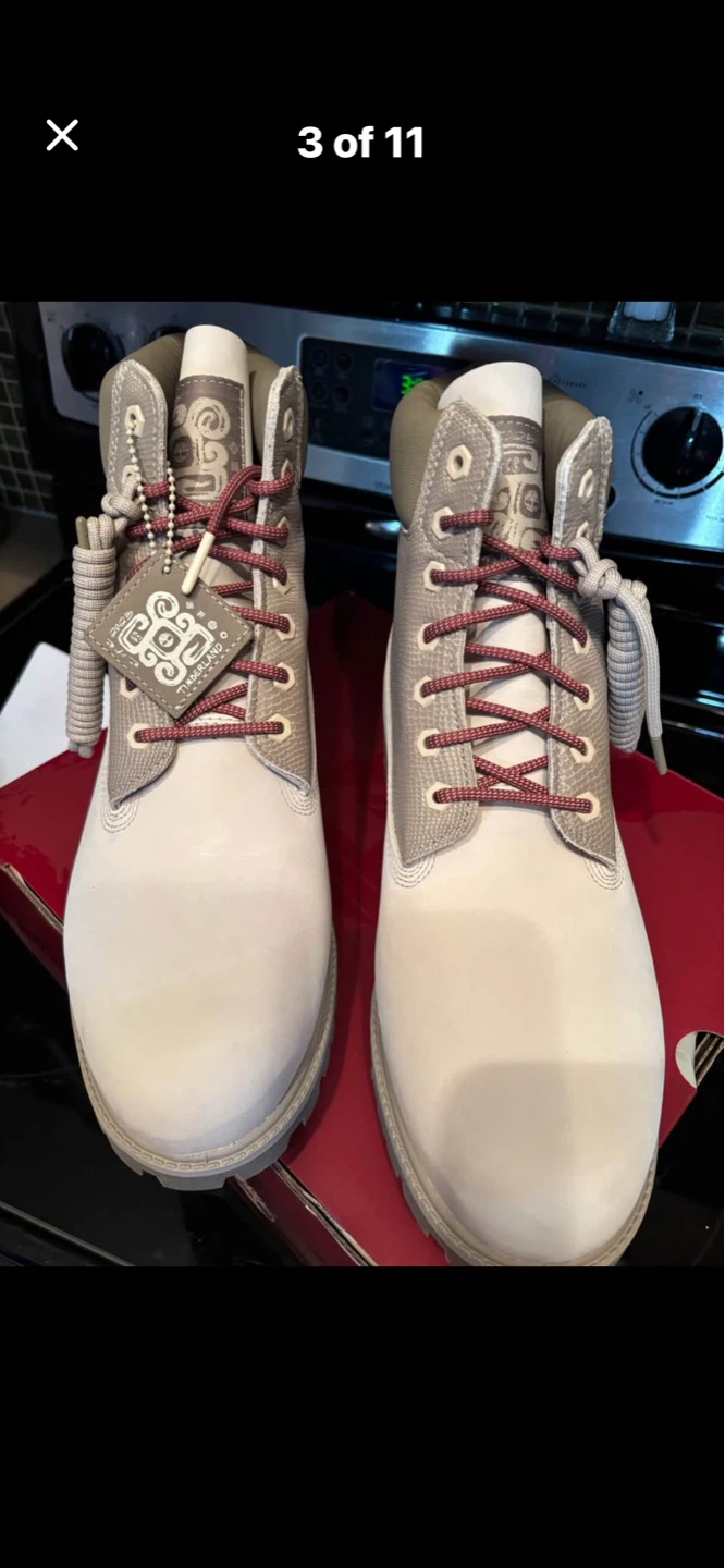 Timberland Heritage 6 inch White Nubuck Waterproof Boots - photo 2