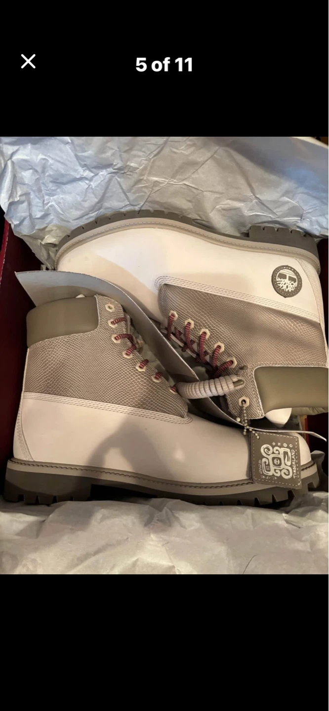 Timberland Heritage 6 inch White Nubuck Waterproof Boots - photo 4