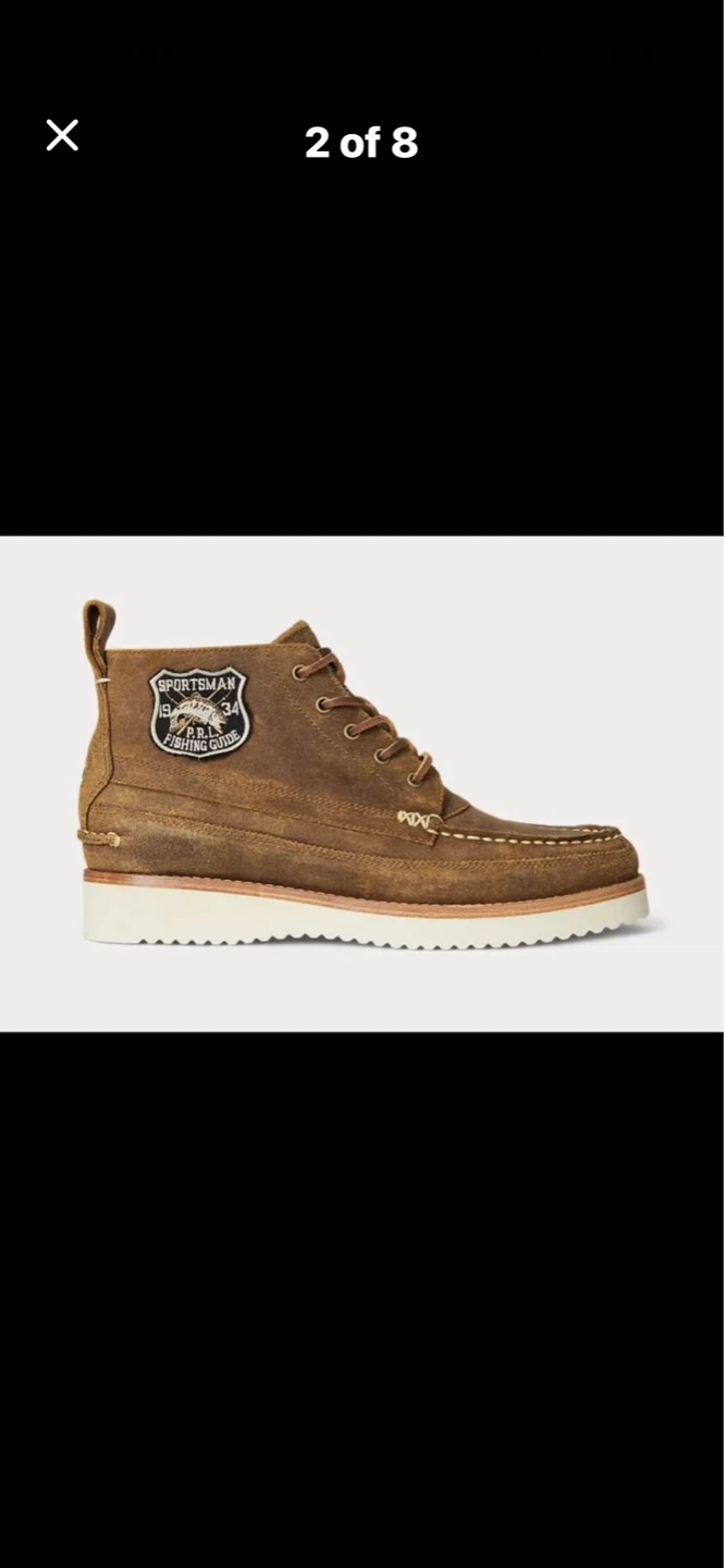 Polo Ralph Lauren "Sportsman" Suede Boots - Brown