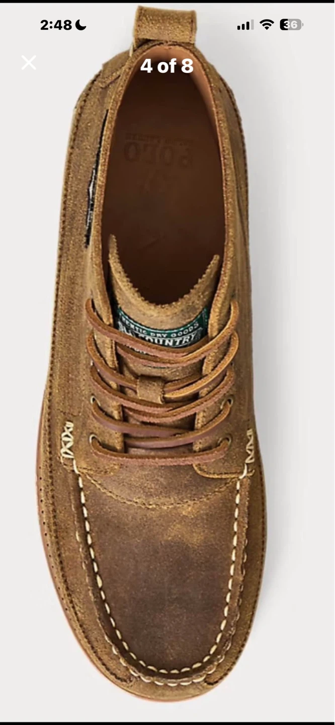 Polo Ralph Lauren "Sportsman" Suede Boots - Brown - photo 3