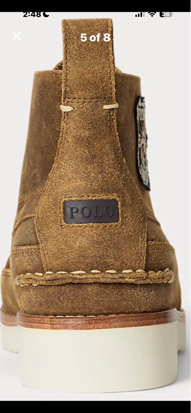 Polo Ralph Lauren "Sportsman" Suede Boots - Brown - photo 4