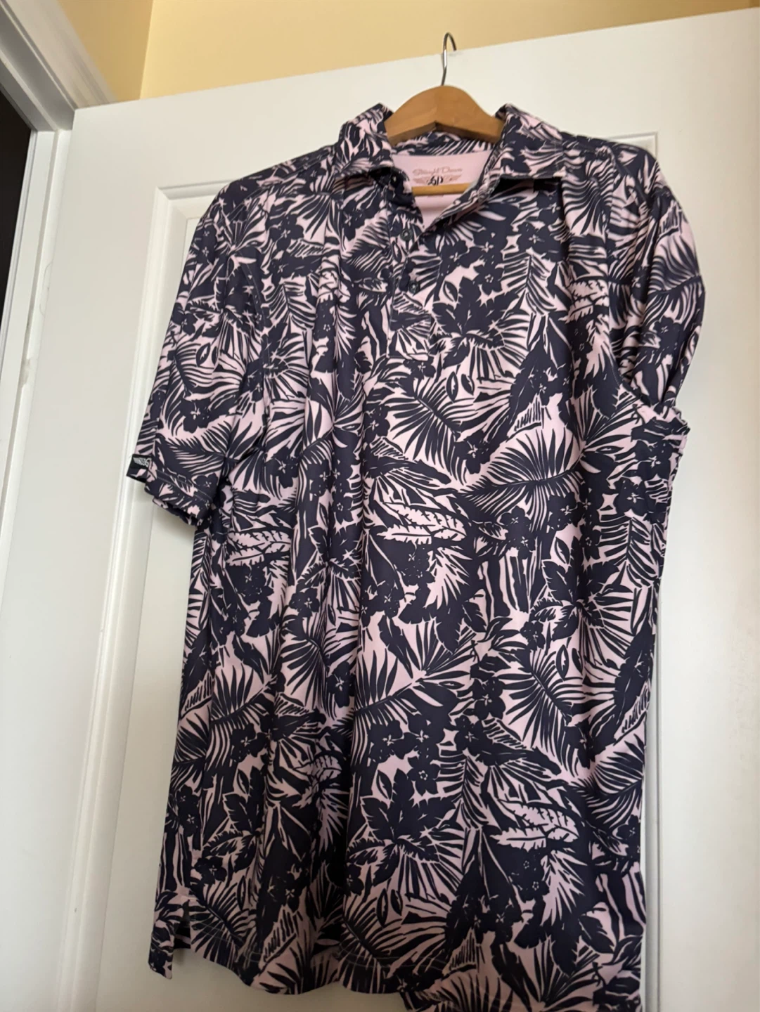 Straight Down tropical Golf Polo Shirt, Size M - photo 5