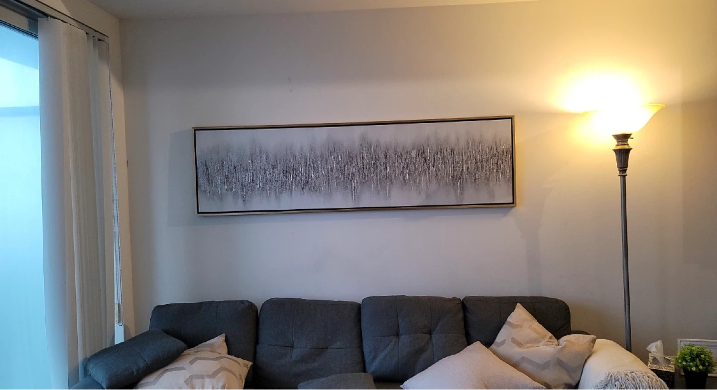 Framed canvas - Large Grey & Gold Wall Art - photo 4
