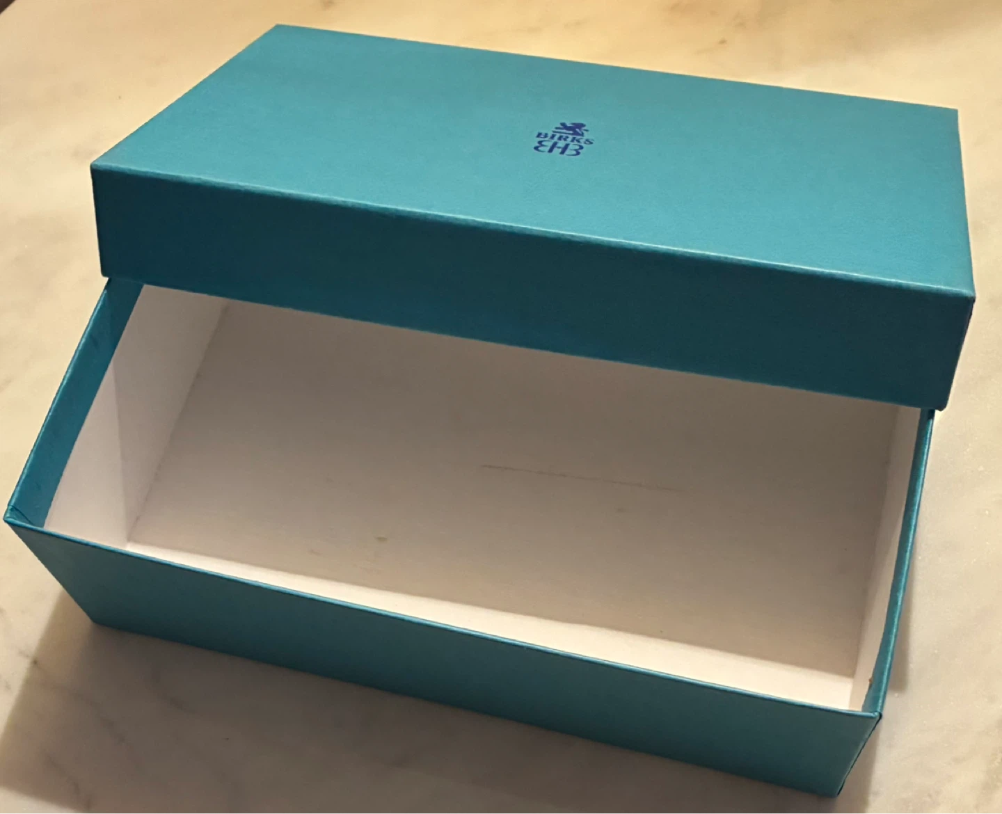 Authentic Birks Turquoise Empty Gift Box