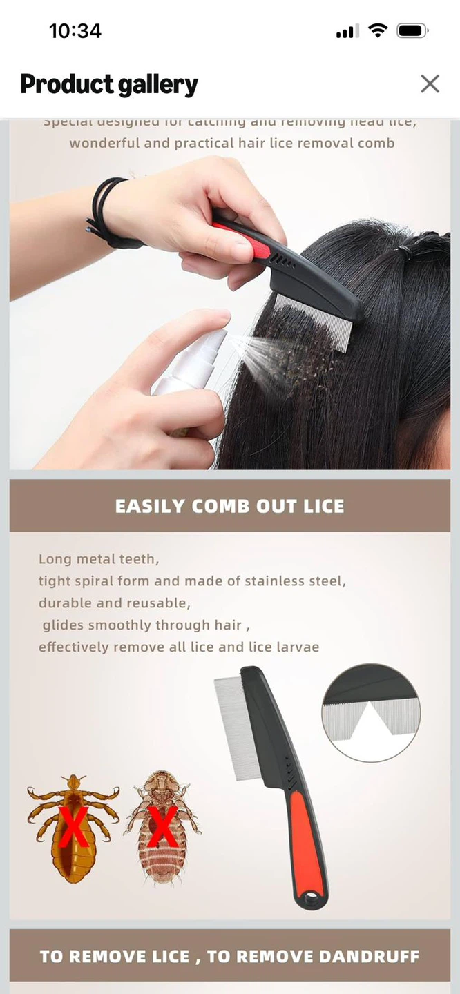 New-Pet & Human Lice Comb Set! - photo 4