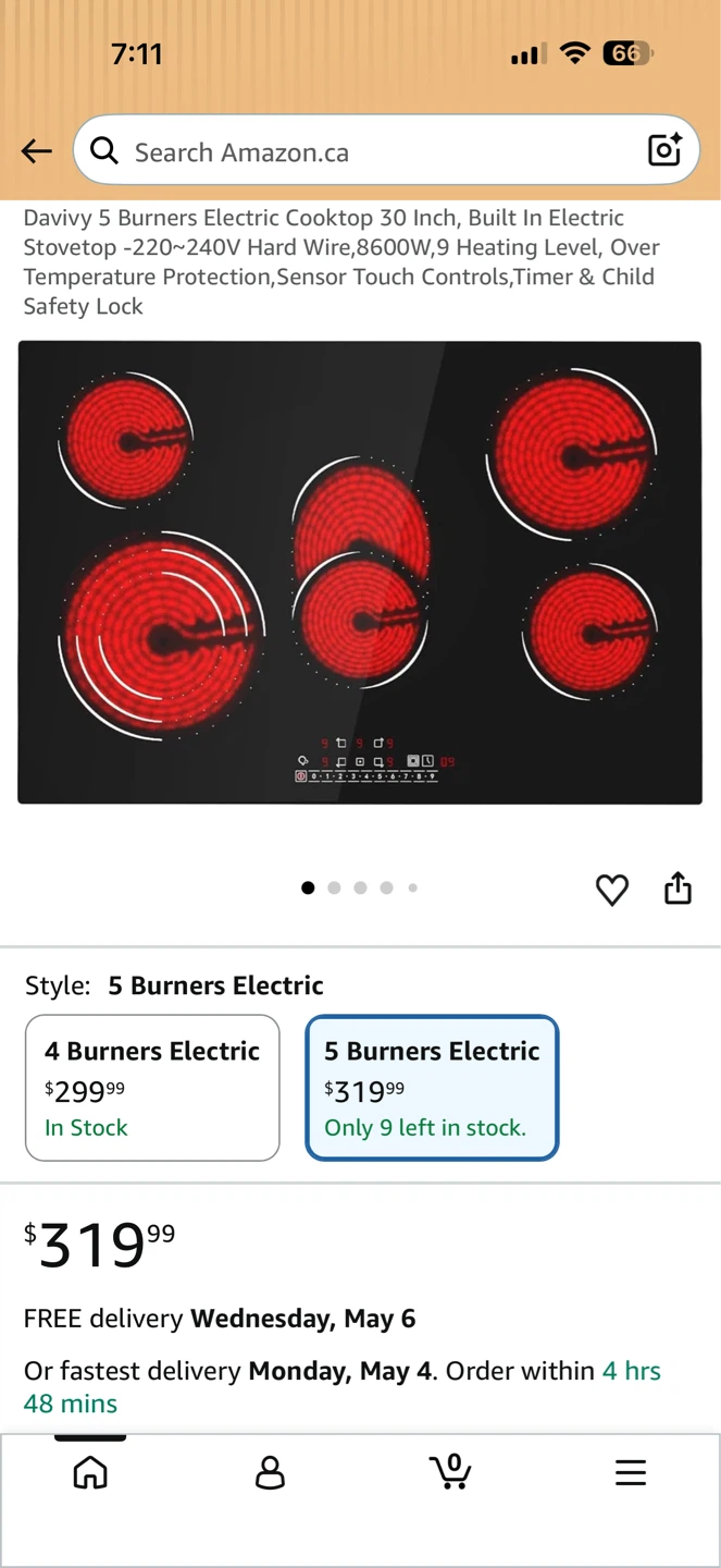 5 Burners Electric Cooktop - photo 5