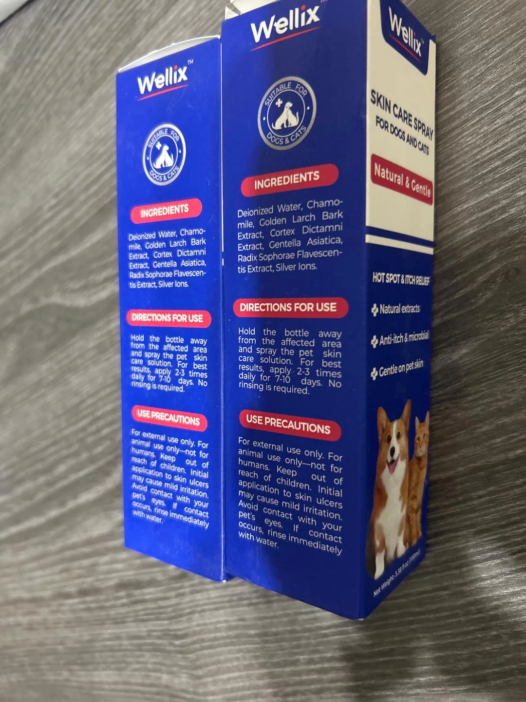 New-Wellix Skin Care Spray for Dogs and Cats (2 x 100ml)