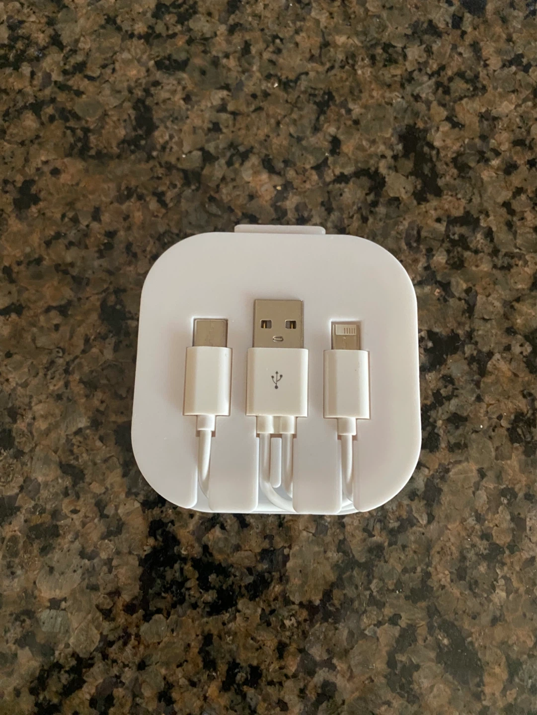 3-in-1 USB Charging Cable (USB-A to USB-C, Lightning, Micro-USB)