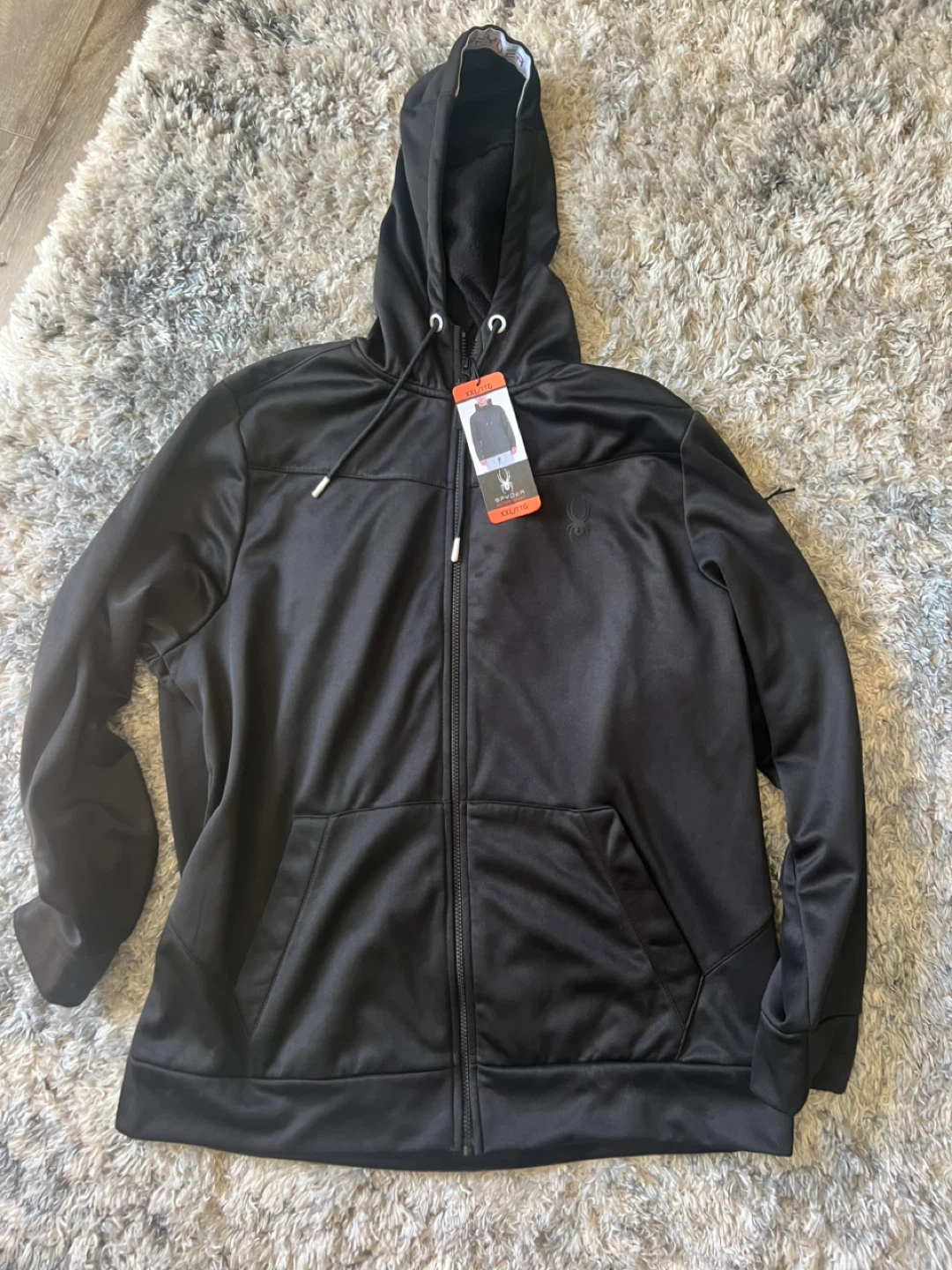 Spyder Black Full Zip Hoodie