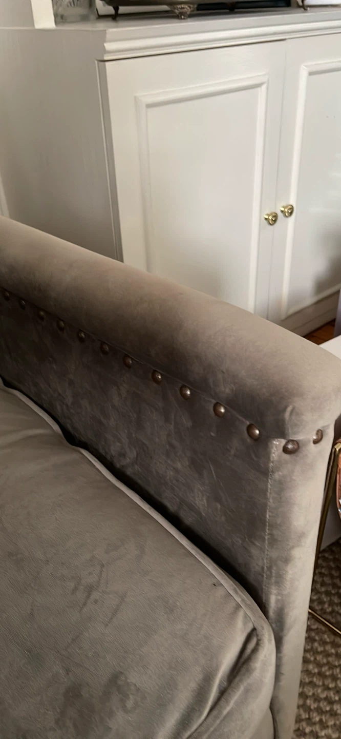 Grey Velvet Armchair - photo 3