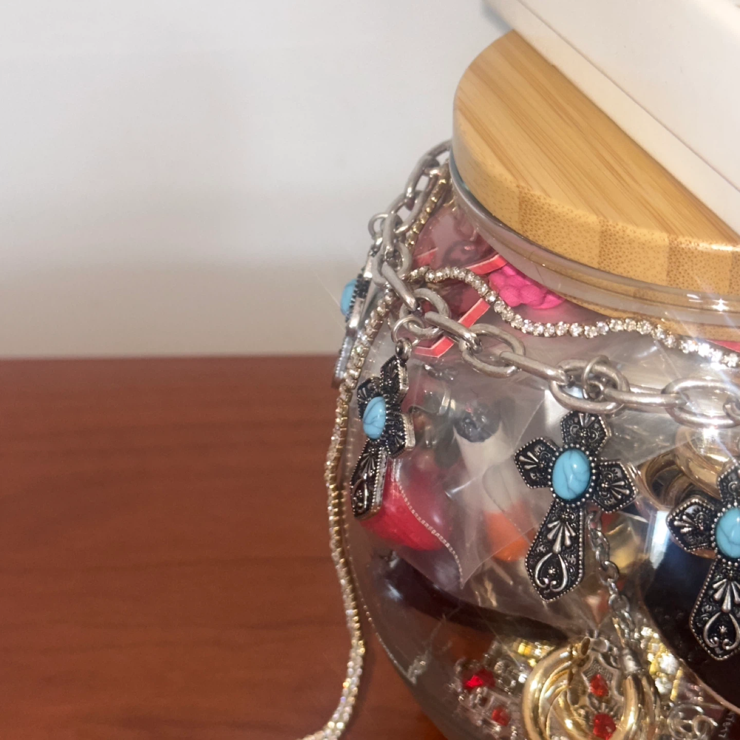 Assorted Costume Jewelry in Glass Jar - photo 3