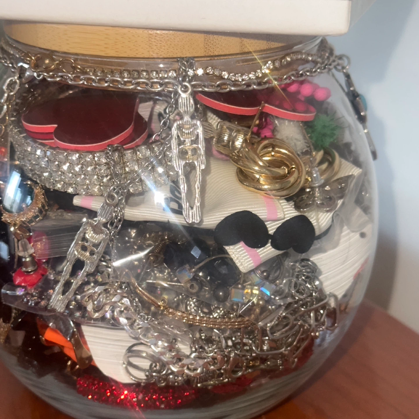 Assorted Costume Jewelry in Glass Jar - photo 5